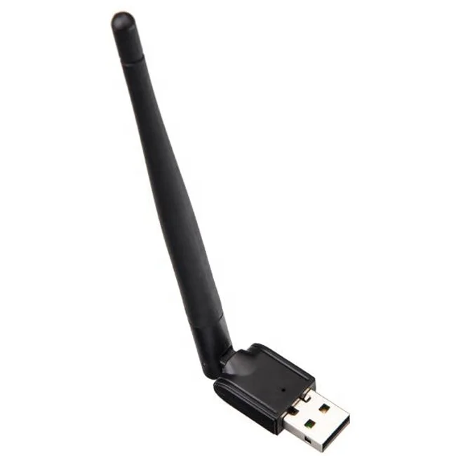 

Low Cost 2.4G 5dbi Antenna USB Adaptor MT7601 Chipset Wireless Wifi Adapter for Computer, Black