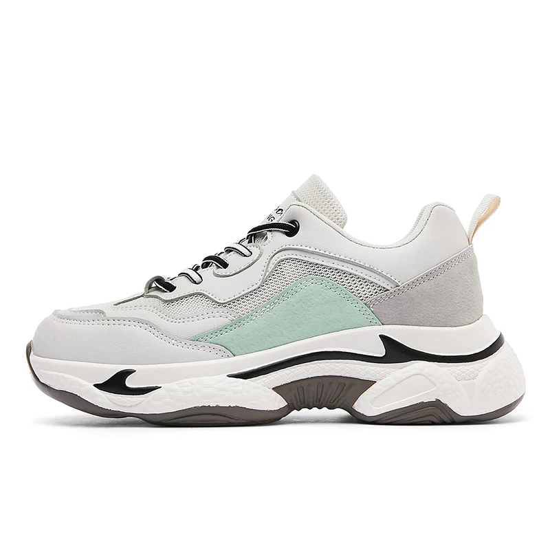 

1:1 OG Quality Pu And Mesh Breathable Great Running Sneakers Customized Logo Platform Girls Running Shoes, As picture