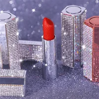 

Unique silver rose red private label high quality matte lipstick makeup lipstick