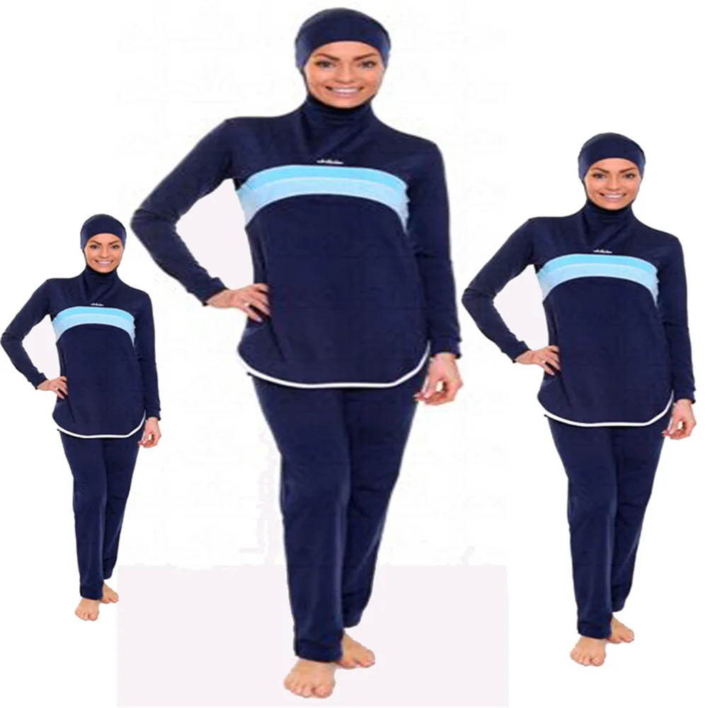 

Amazon Aliexpress Hot Sale High Quality Islam Muslim Swimsuit Plus Size Women Swimsuit, One color