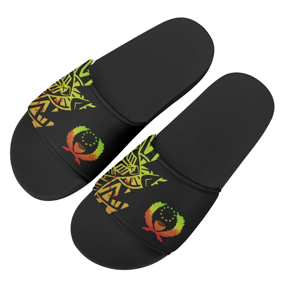 

Pohnpei Polynesian Tribal Tattoo Prints Women Slippers 2022 China One Piece Open Toe Style Sandals Custom Slippers With Logo