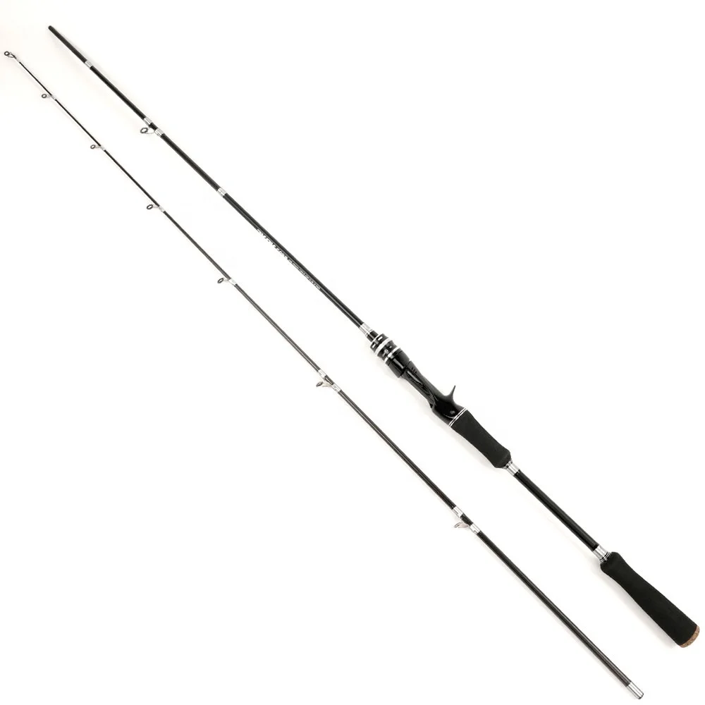 High-quality ultralight fishing rods carbon long cast flexible freshwater saltwater lure fishing spinning and casting pole, Black