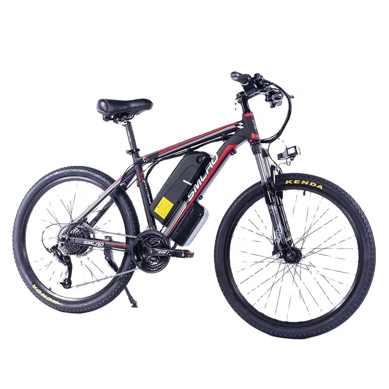 

2020 Cheap 21-Speed 350W/500w/750w/1000w bicycles 26'' ebike high grade electric bike electric bicycles, Black&red, black&blue, white&red