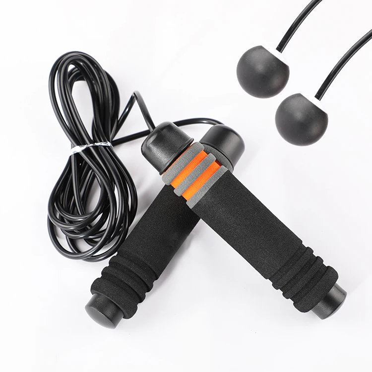 

Rope less Ball Bearings Rapid Speed Jump Rope with Cable Memory Foam Handles for Aerobic Exercise