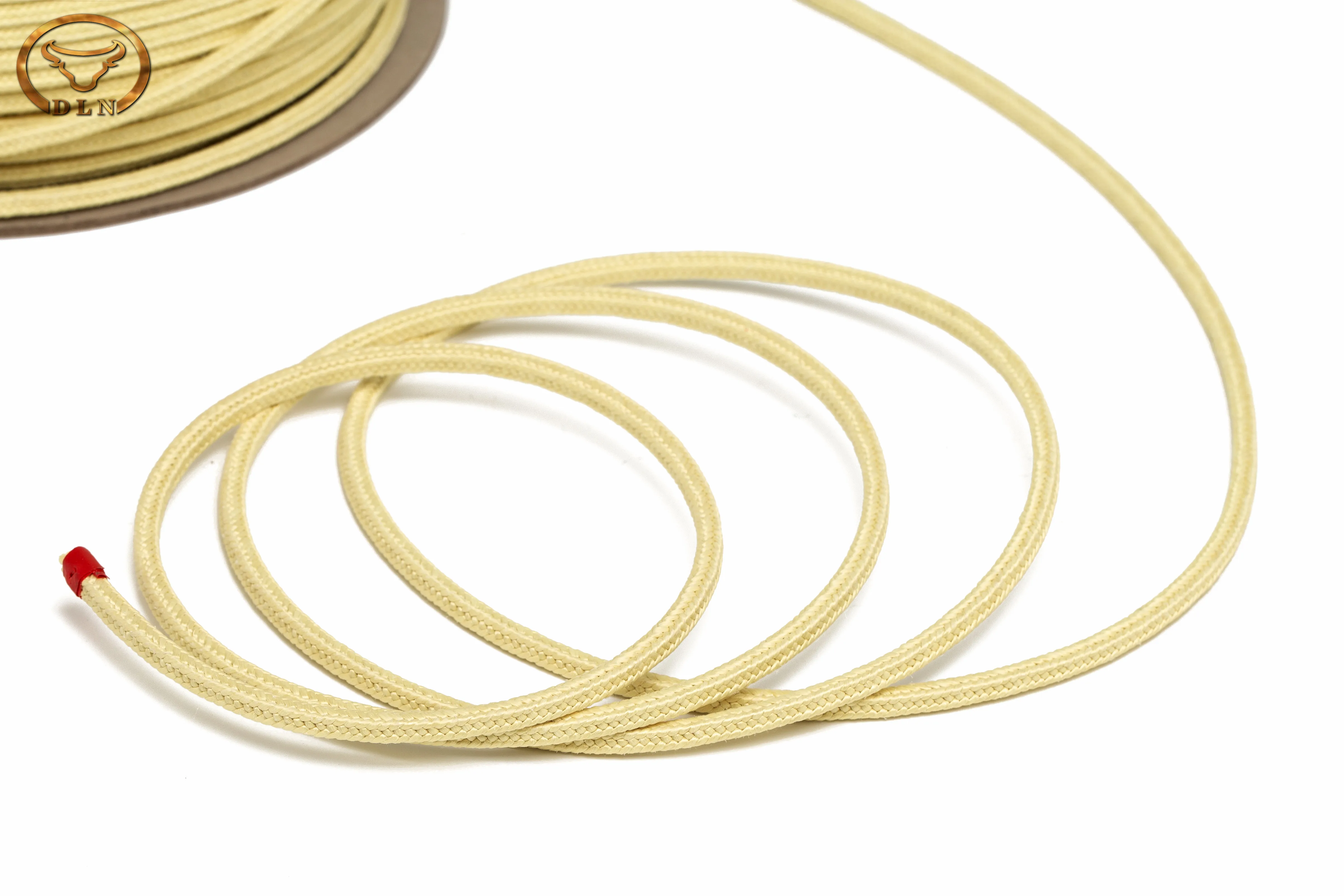 
Heat resistant square aramid ropes, high temperature resistant aramid roller ropes, yellow aramid roller ropes for sale 