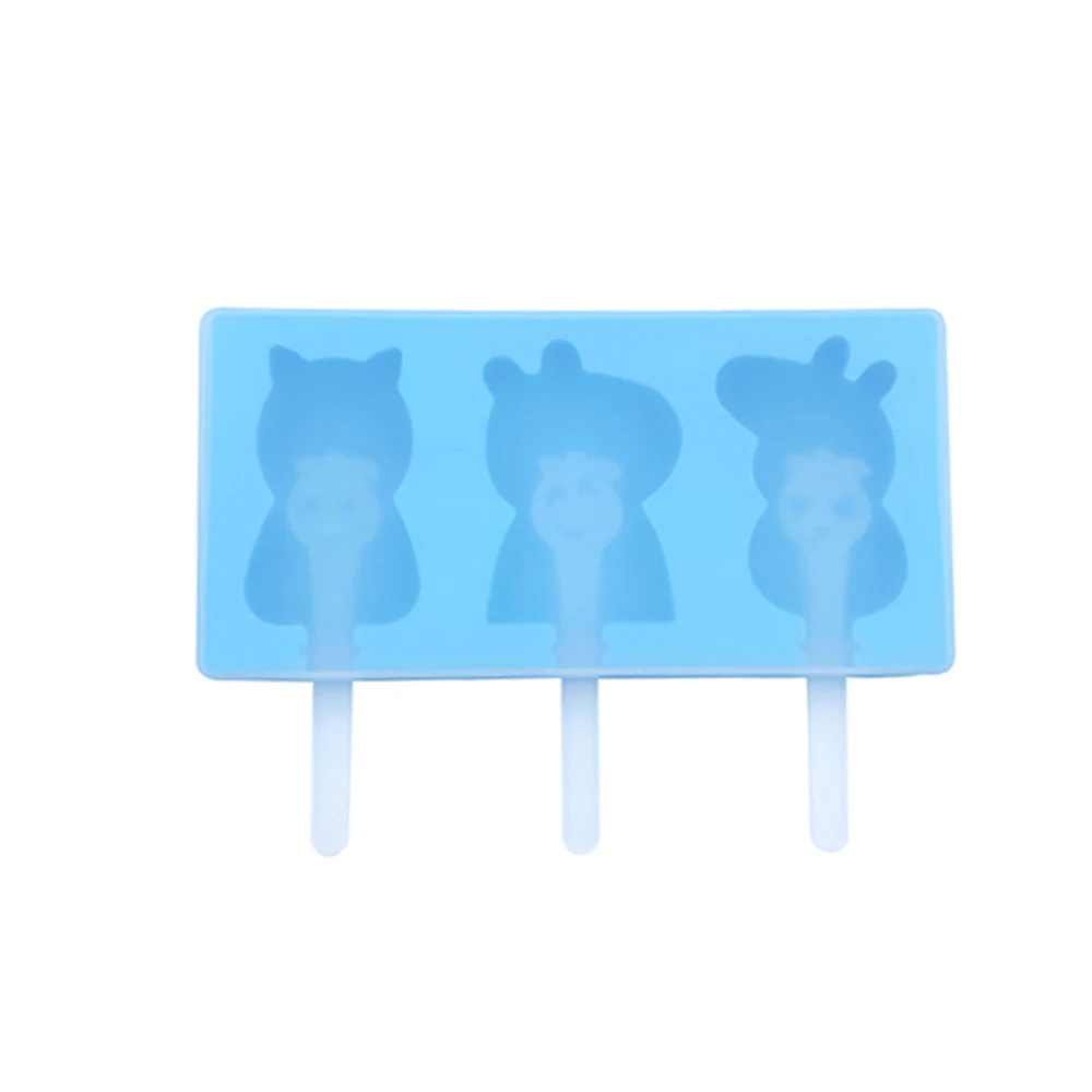 

Food Grade Silicone BPA Free Multiple shapes silicone popsicle mold home DIY ice cream mould, Pink blue