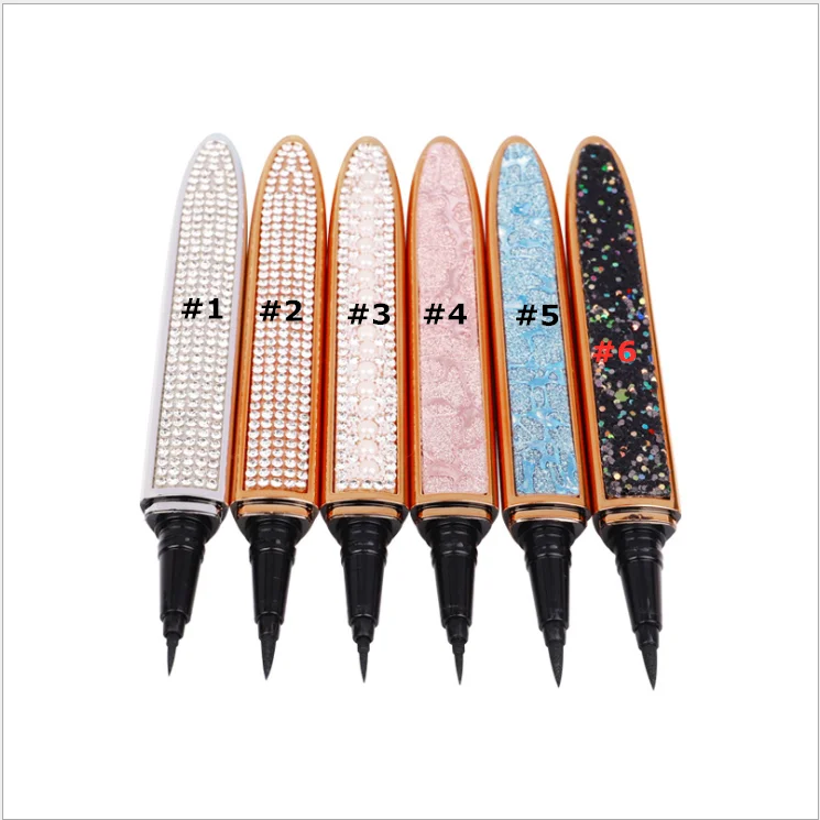 

Wholesale Waterproof Glitter Diamonds Tube Black Liquid Eyeliner