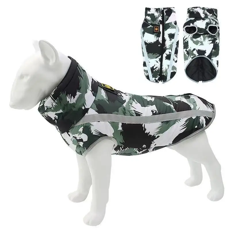 

pet dog clothes big dog storm coat thickened dog padded clothing wholesale