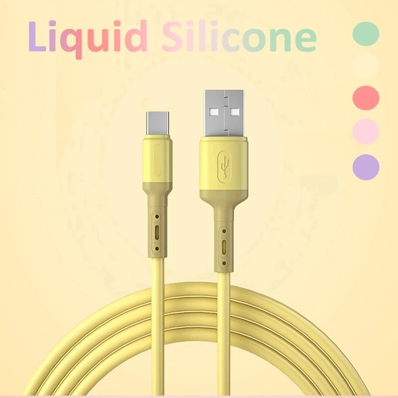 

Macaron Colorful Soft Rubber Material Multifunctional Data Line For Vooc