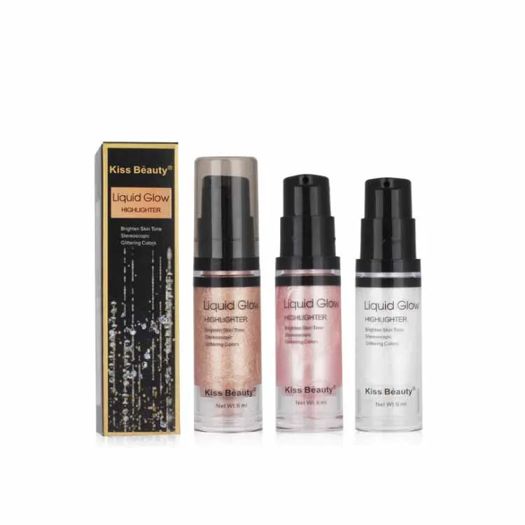 

Wholesale Kiss Beauty Body Face makeup Brightening highlighter spray liquid highlighter