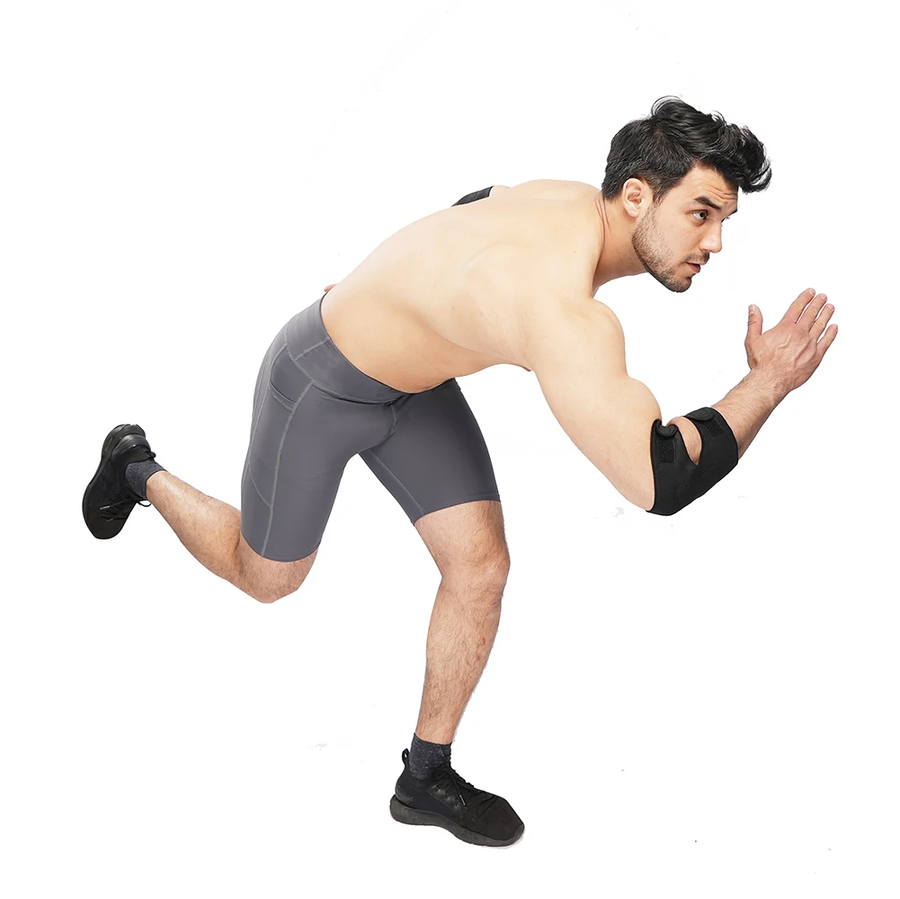 

Factory price elbow and knee pads neoprene elbow pad, Black