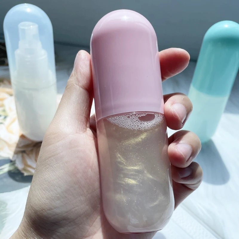 

shimmer makeup portable pocket spray refillable bottle setting spray