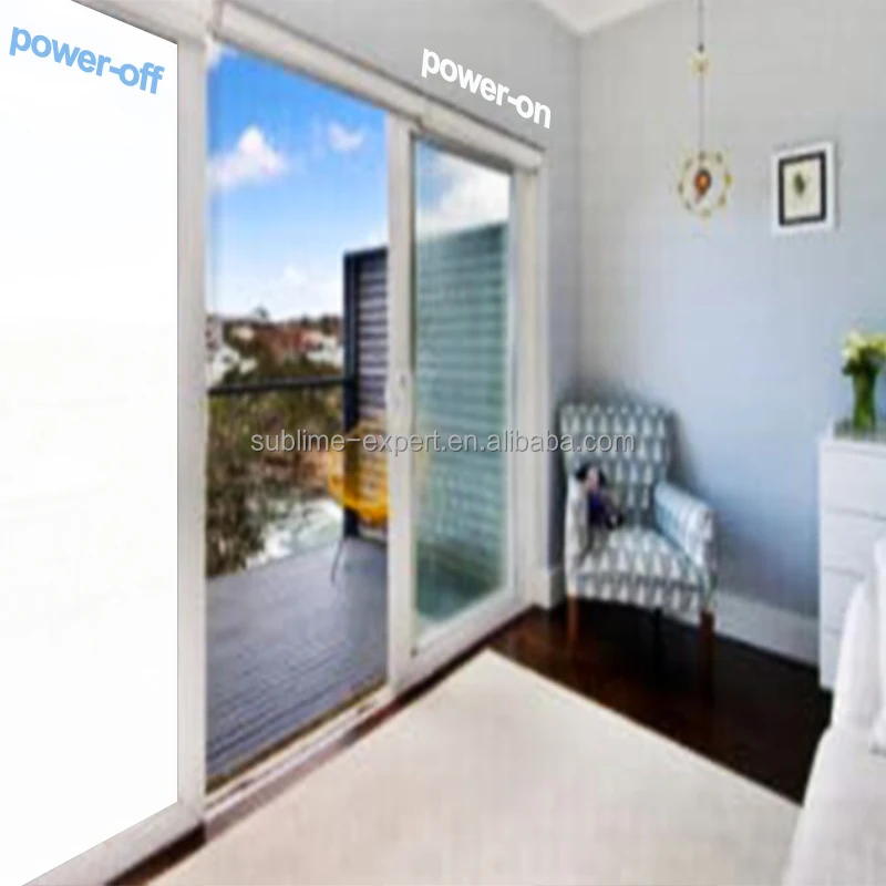 inteligente pelcula inteligente filme pdlc instant dimming film container house lamina PDLC Smart Film Glass for Partition Door