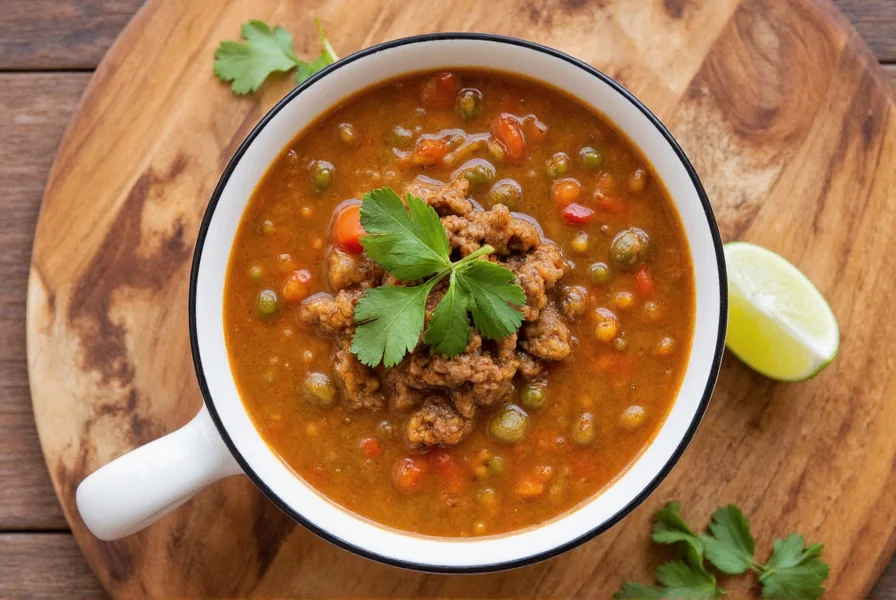 Perfect Green Chili Stew with Ground Beef Recipe