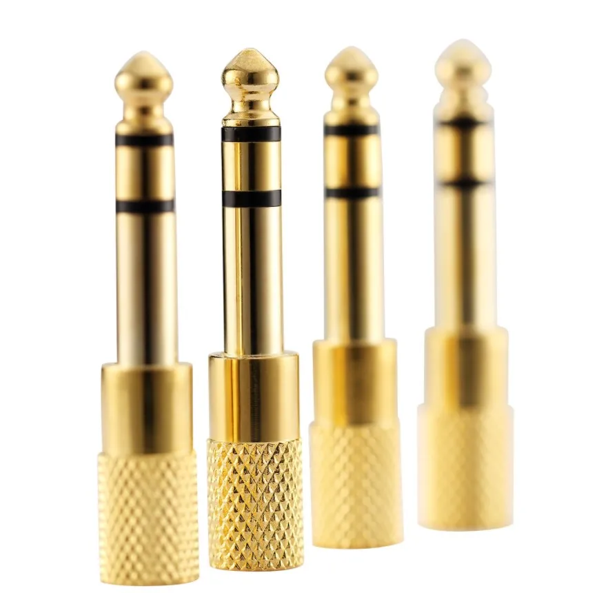 

Jack Headphone Adapter 3.5 mm to 6.5mm Jack Adapteraux adapter Converter, Gold