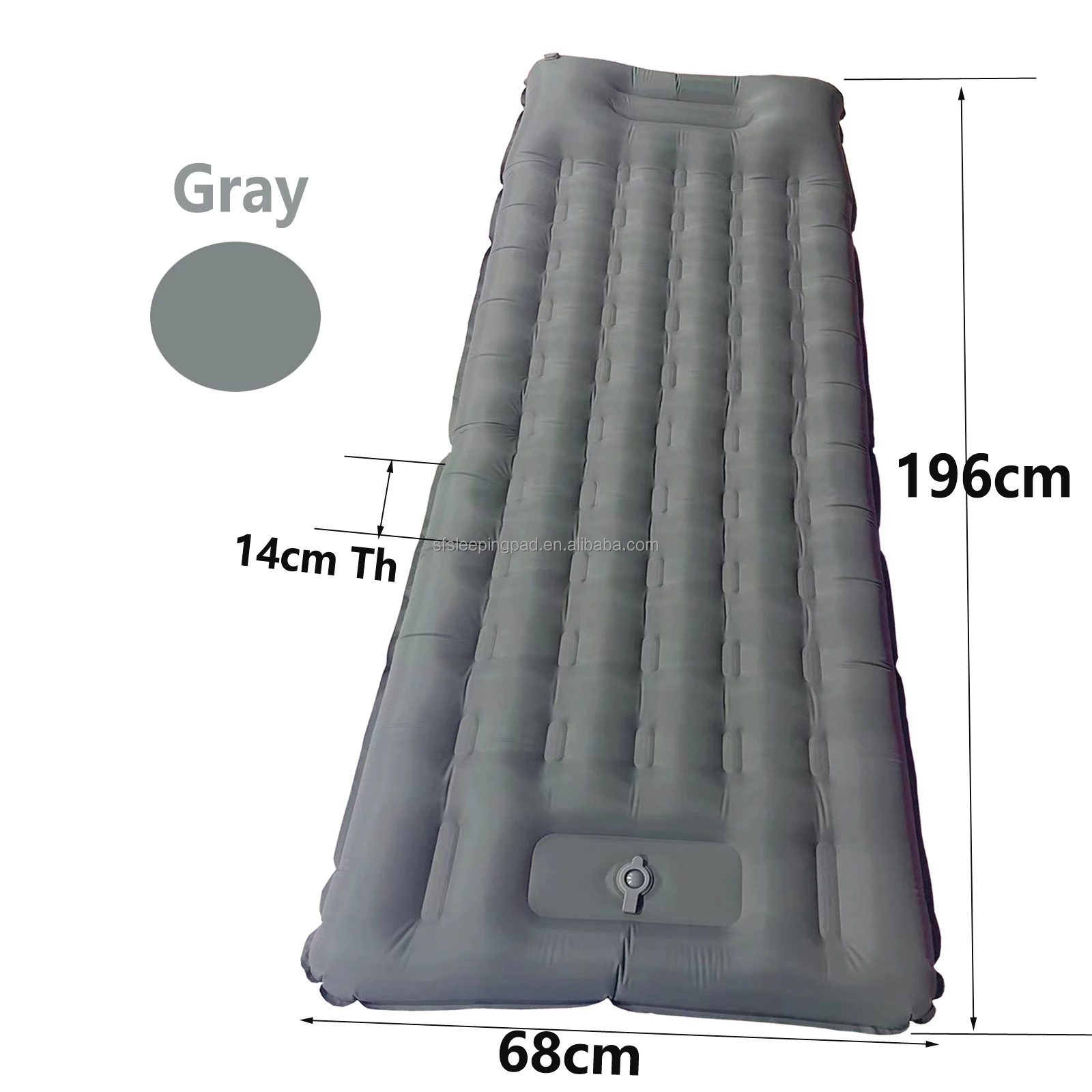 

New Arrival Portable Ultralight Insulated Hiking Sleeping Pad Camping Inflatable Mat Air Mattresses With Pillow, Multiple colour and accept customization