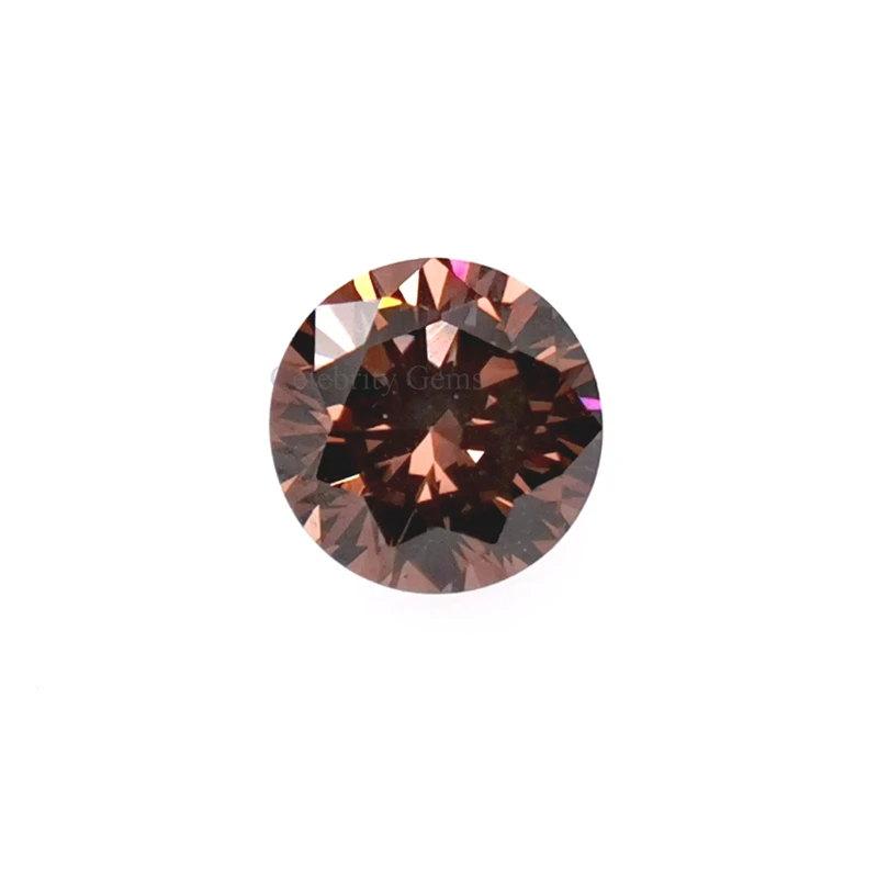 

colorful coffee zircon synthetic stones round cut cubic zirconia stock price