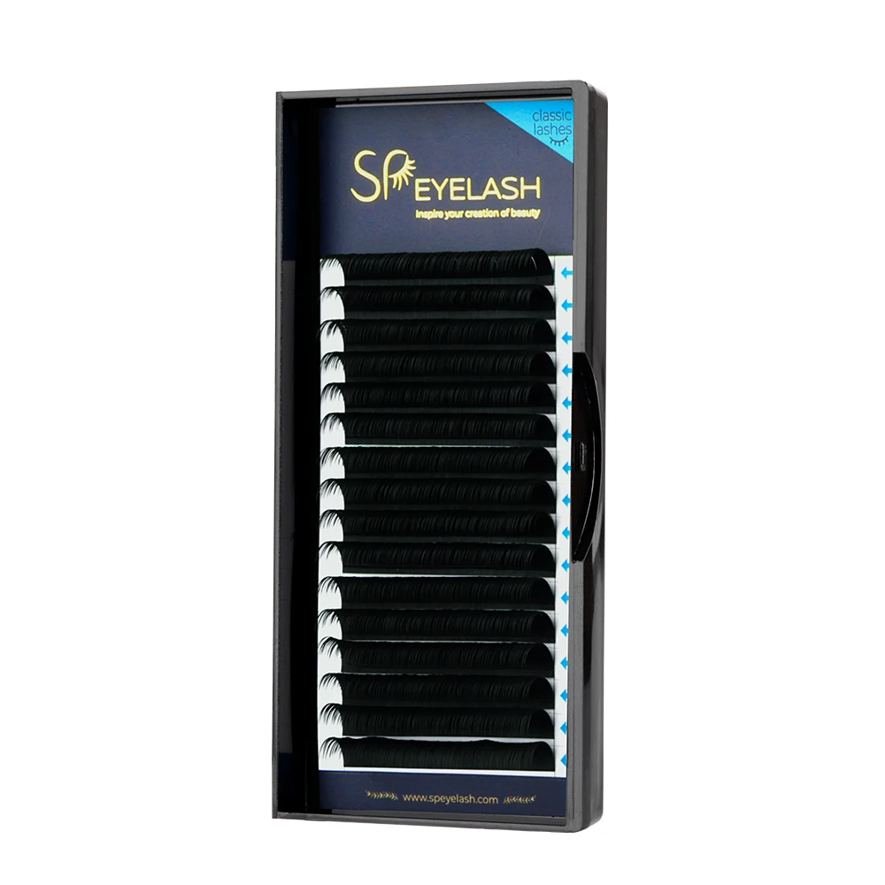 

Full stock 0.10 0.12 0.15 0.18 0.20mm classic individual eyelash extensions, Dark black