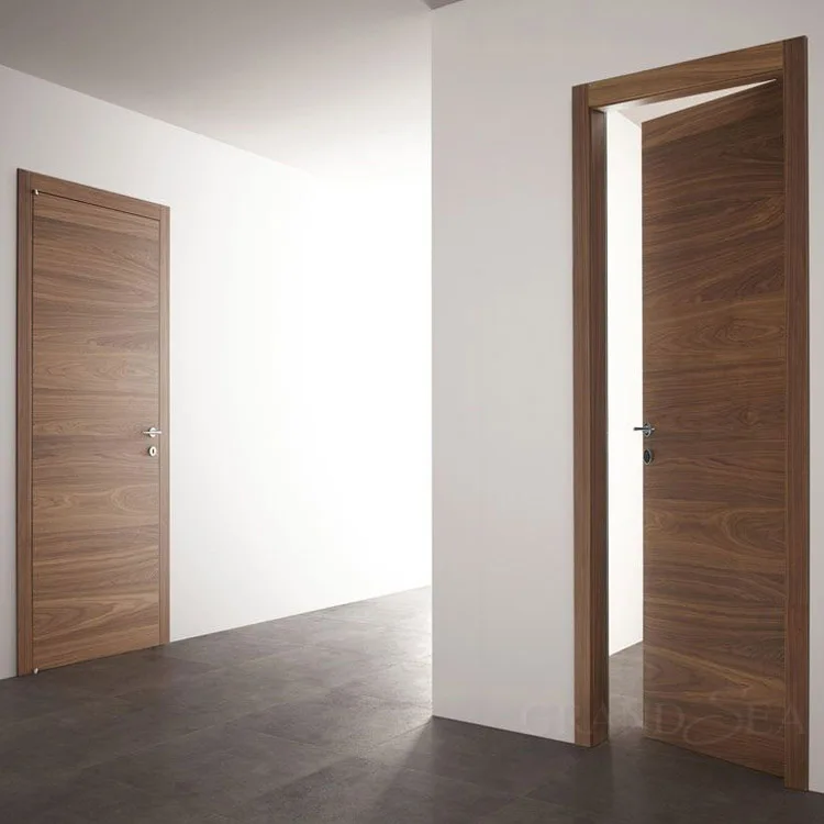 Latest Simple Korean Design Mdf Veneer Semi Solid Core Flush Door Buy
