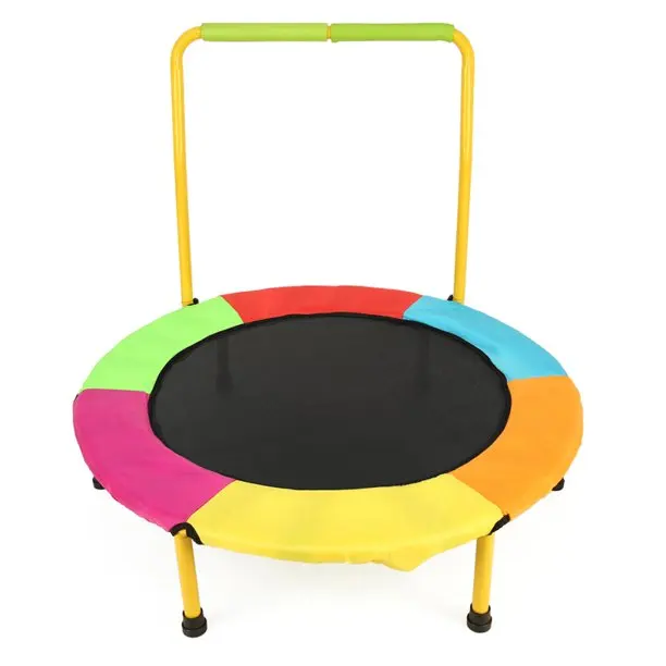 

36-Inch Kid Mini Trampoline with Folding Handle Bar