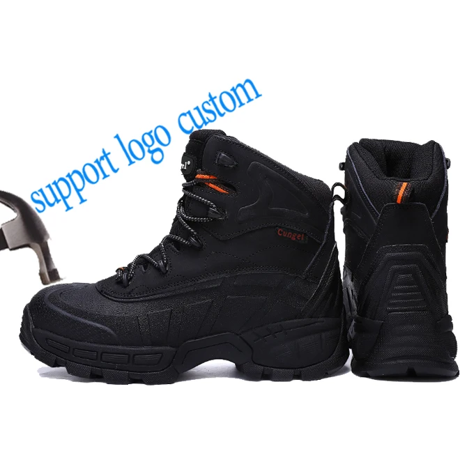 

Custom Made Steel Toe Shoes Fashion Waterproof man Design Unique safety boots Construction Work Boots