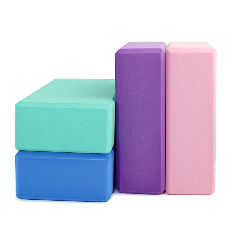 

Hot Sale Custom Logo High Density Recycle Foam Eco Friendly High Quality Eva Yoga Block, Pink/purple/blue/orange/green