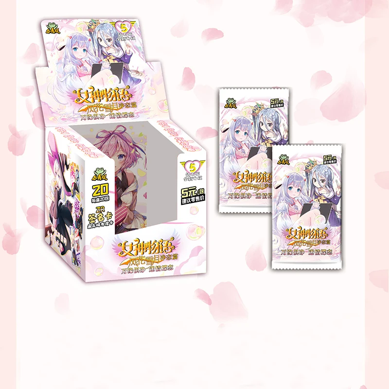 

Kawaii Japanese Anime Goddess Story Collection rare Cards box children toys Child Kids Birthday Gift Game collectibles Cards