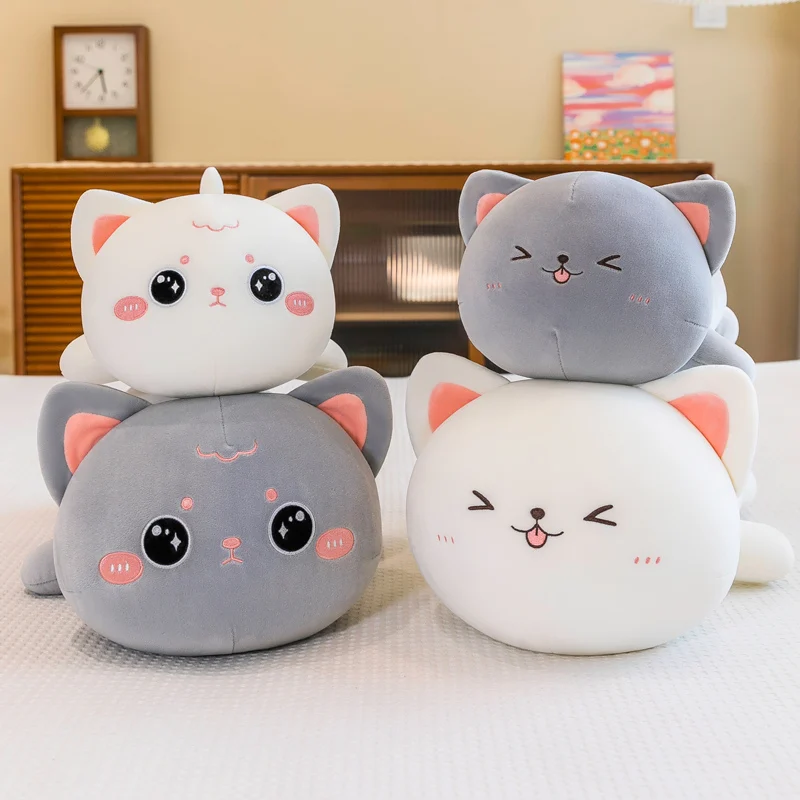 

Kawaii Kitten Plush Toy Stuffed Animal Pet Kitty Soft Anime Cat Plush Pillow Doll