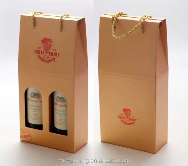 Custom Logo Corrugated Paper Wine Carton Shipping Box Luxury Rigid