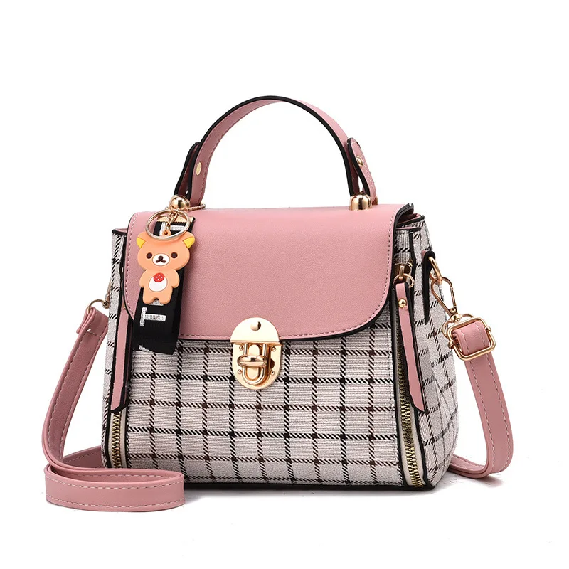 

New Korean Style Fashion Ladies Plaid Hobo Satchel Purse And Handbags Crossbody Shoulder Tote Bag For Women Luxury, 5 colors