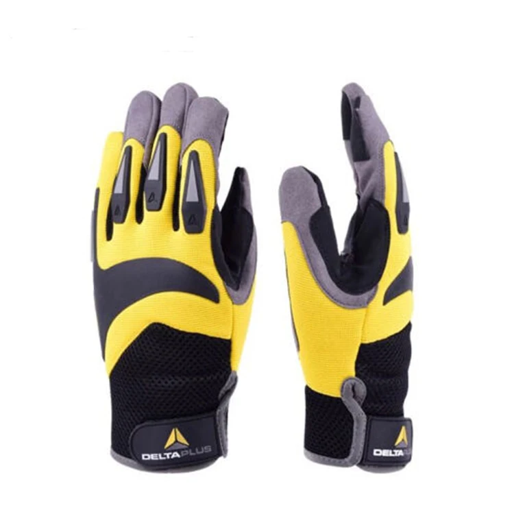

Yellow black High-altitude climbing work and rope work Polyester elastic fiber hand protection