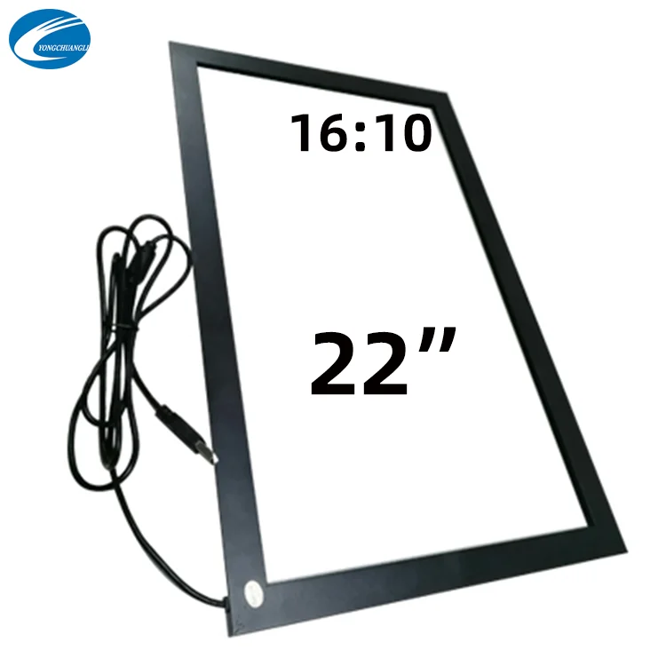 

Factory direct sale custom 22 inch multi 10 points infrared touch screen frame IR touch panel, Black