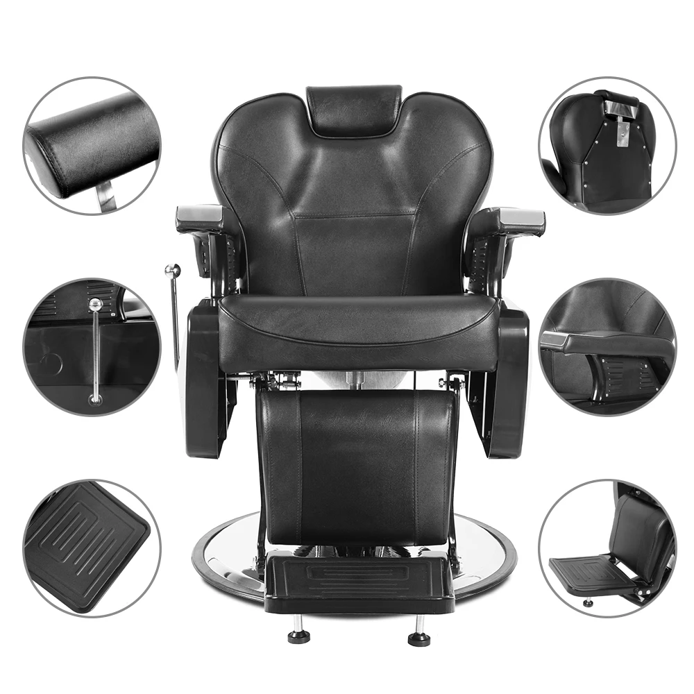 

Free shipping for district 6 area from US within 24hours 2019 hot sale barber chair/hair salon furniture/moder salon chairs, Optional