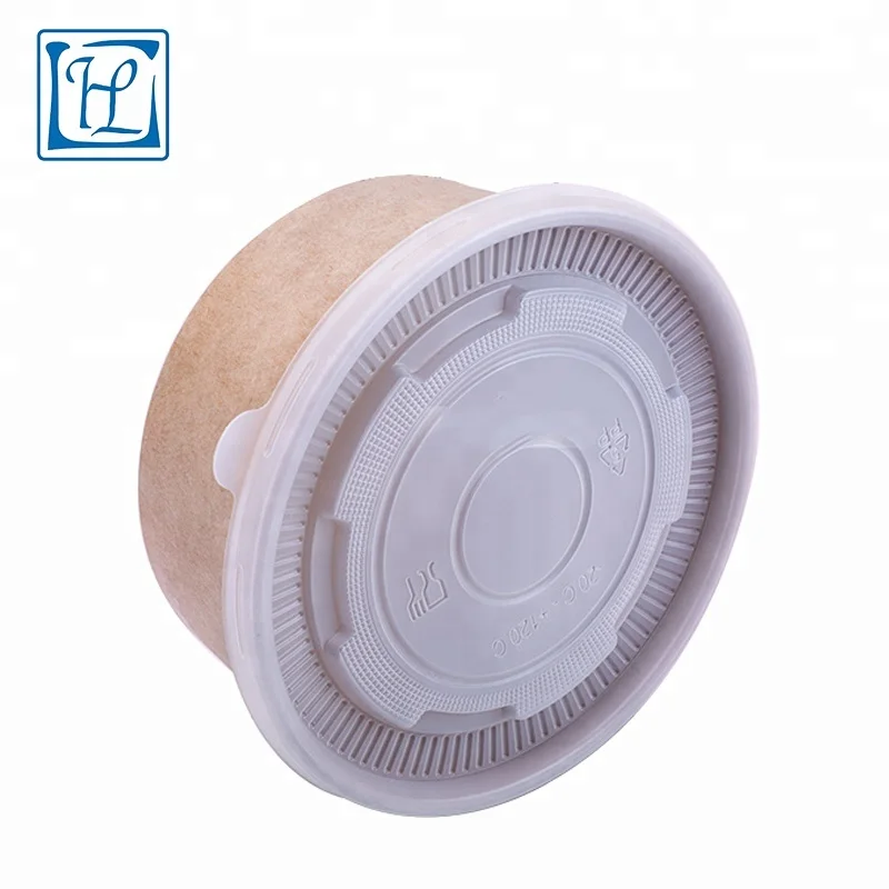 
Biodegradable Food Packaging disposable kraft paper bowl/ container for food 