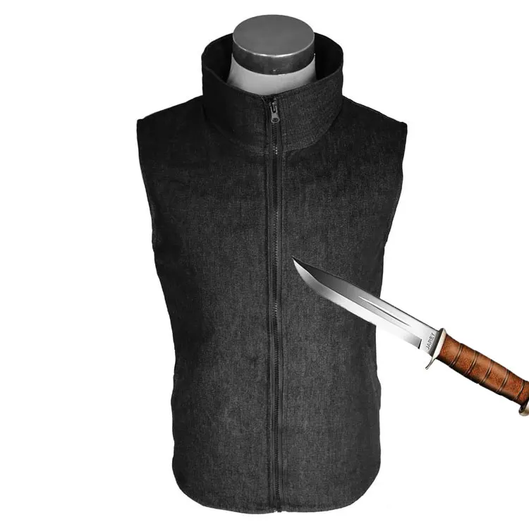 

GUJIA EN388 Level 5 Black Sleeveless Knife Proof Jacket Cut Resistant Stab Proof Sleeveless Vest Anti Cut and Anti Stabanti-cut