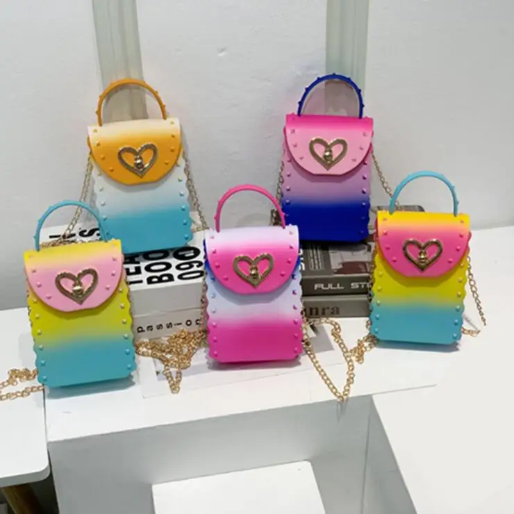 

Low MOQ Fashion Summer Lady Chain Shoulder Small Hand Bags Women Clear Jelly Purse and Handbags Beach Jelly Bag, Many colors