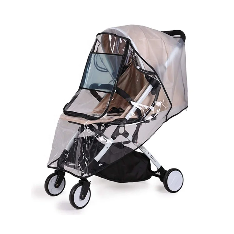 

Windproof waterproof baby stroller rain cover universal baby travel weather shield, Clear