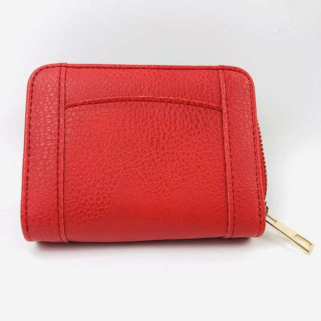 

AIZHU ODM Wholesale Cheap Price PU Leather Simple Coin Purses Colorful Waterproof Small Wallets Cartera short cheap wallets