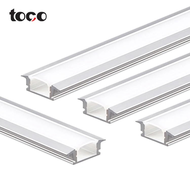 

toco recessed u shape aluminum square white 12 mm plaster wall led channel profile light led profile