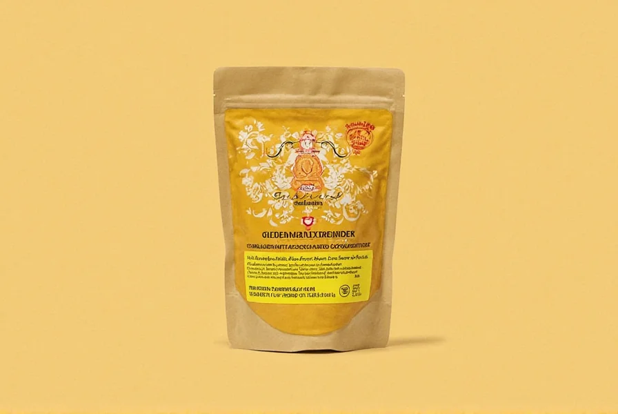 Spice jars including golden milk powder