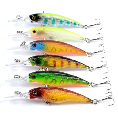 

Peche 6 Color /5.7g Artificial Minnow Fishing Lures Squid Stick Crankbait Trolling Shad Unpainted Wobblers Savage Gear