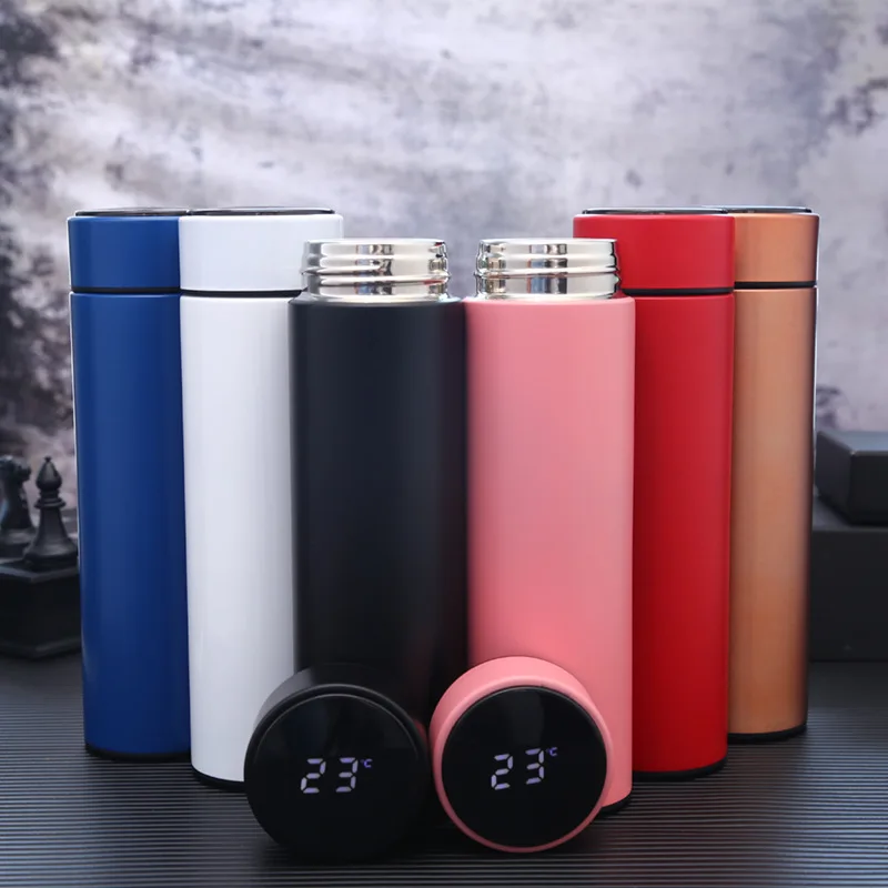 

Feiyou wholesale low price custom logo double walled vacuum insulated drinking water bottle infuser led smart water bottle, Customized color