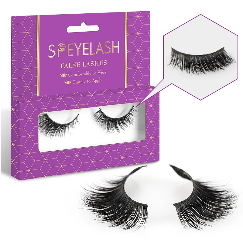 

Private Label Custom Hand Made Type 3D Real Mink Eye Lashes, Black color