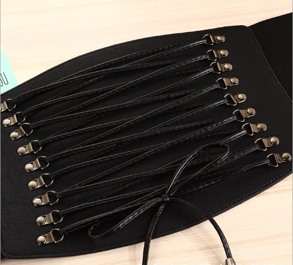 
2019 hot sales ylm Fashion Girls Retro Tie rope Bohemian style bead belt Waistband women Wide waist decoration waist belt 