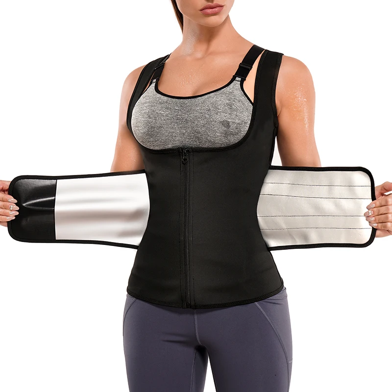 

Waist Training Tops 5 Times Sweating Fat Sweat Burner Weight Loss Shapewear Women Fitness Sweat Sauna Suits