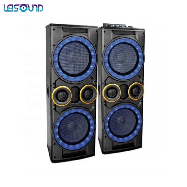 Double 8 inch woofer size wireless professional powered active speaker
