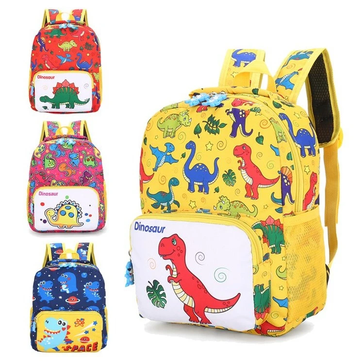 

Kids Cartoon Dinosaur Backpack Waterproof Oxford Backpack, 6 colors or customized