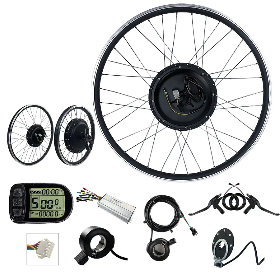 

Ready to ship refit 48v 1000w KT-LCD5 bike motor Mountain conversation kit electric bicycle parts, Black