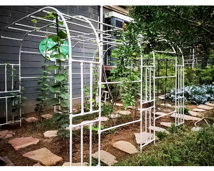 Arco De Enrejado De Jardín De Flores De Boda De Plástico Pvc De