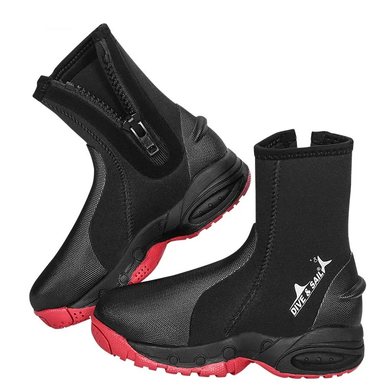 

Oem Odm Black Color No-slip Rubber Durable Waterproof Scuba Neoprene Beach Surfing Diving Boots, Customized color